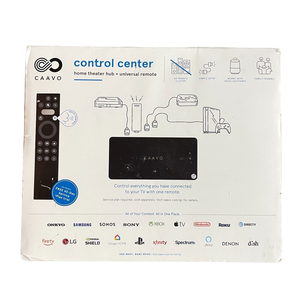Caavo Control Center Home Theater Hub Universal Remote Voice Activated